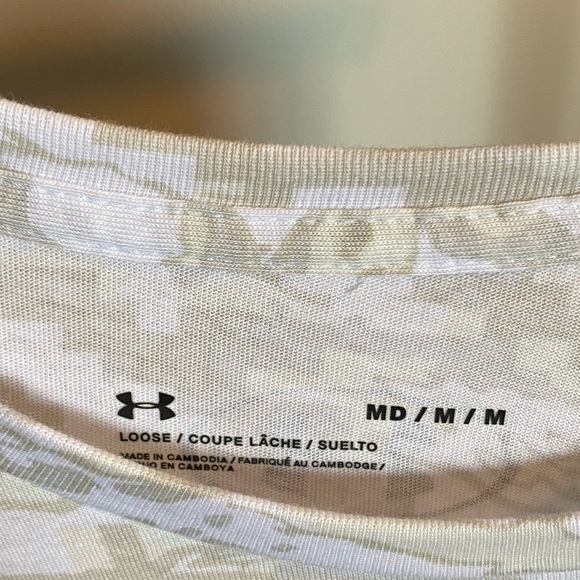 Lot Of 3 Under Armour Shirt Gray Athletic Tech Stretch Logo Modern Gym Me Medium - Picture 7 of 7